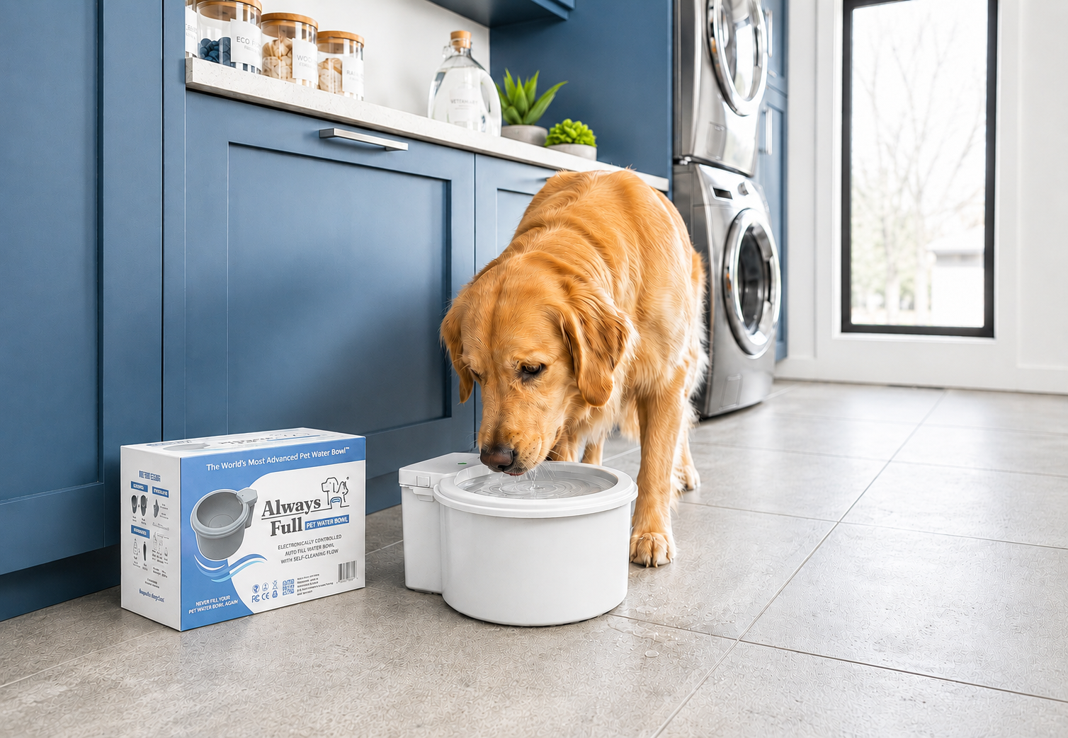 Always Full® Pet Water Bowl – Always Full Pet Water Bowl