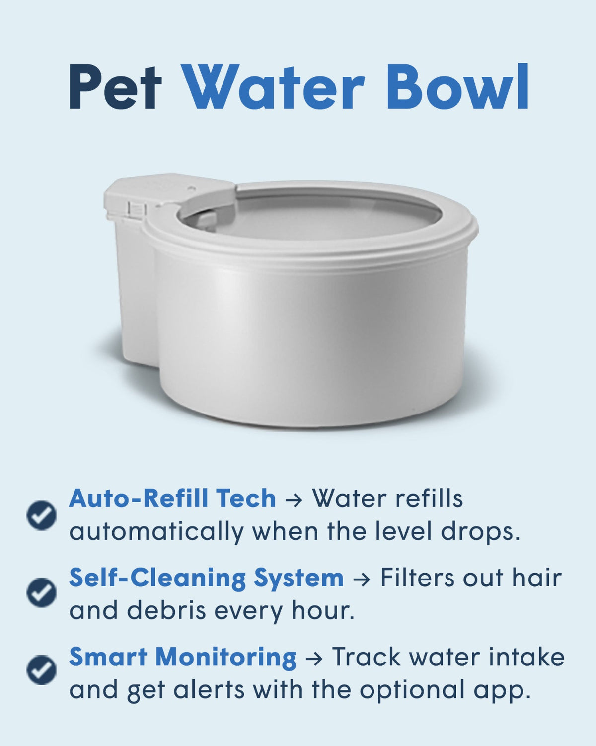 7" Pet Water Bowl